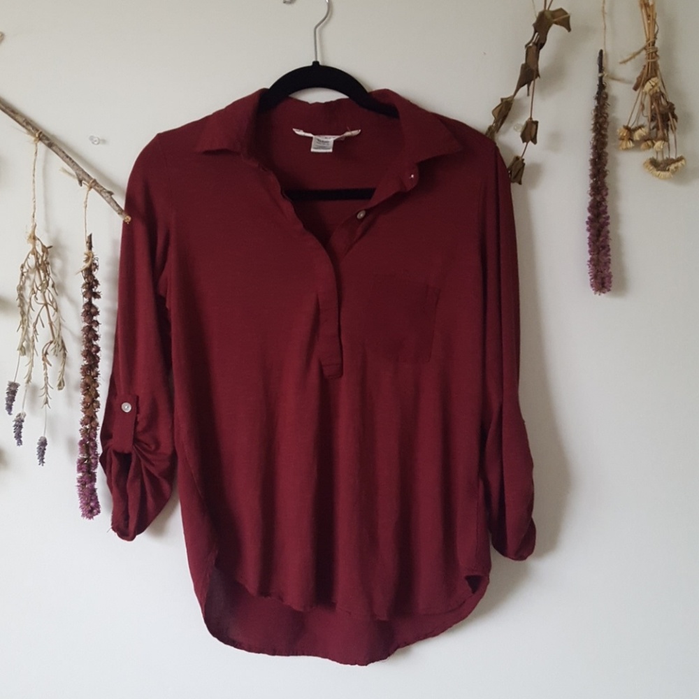 Maroon blouse